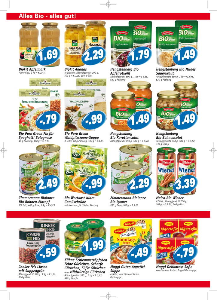 Einzelhandel-Wochenwerbung