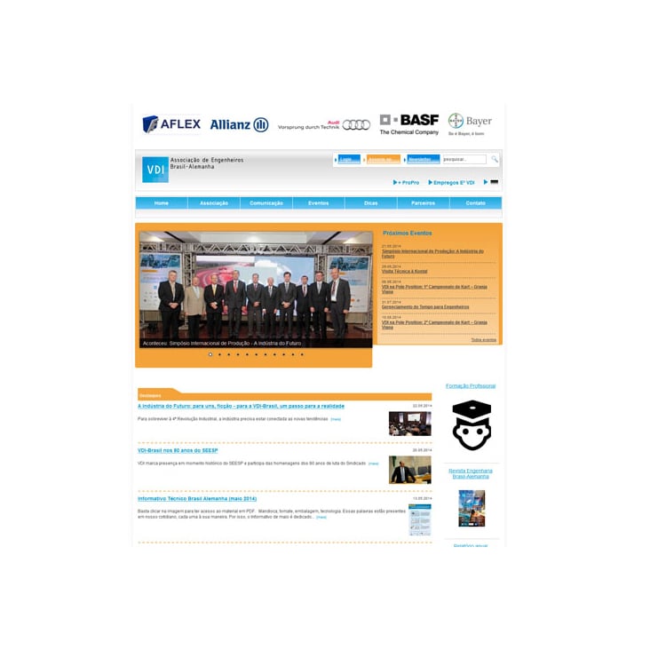 Verein Deutscher Ingenieure Brasilien | Relaunch Typo3