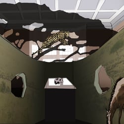 Konzeptzeichnung Raum der Naturwesen