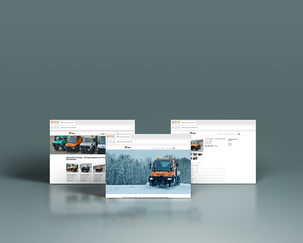Webseite 2015: Unimog Huber