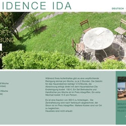 Entwicklung der Webseite http://www.residenceida.it