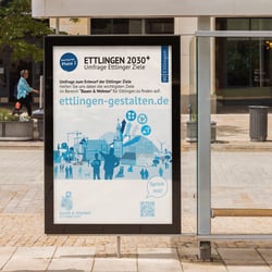 Ettllingen-2030 Layout/Gestaltung-DinA0-Plakat, Plakatkampagne