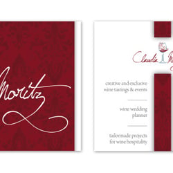 Visitenkartendesign . Claudia Mortiz : Montalcino – Italien