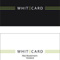 Whitecard Visitenkarte