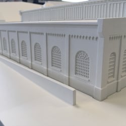 Sayner Hütte Geländemodell (Detailaufnahme)
