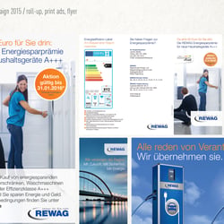 REWAG – Roll-Ups, Broschüre, Anzeige