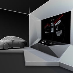 Porsche Boxster Presseveranstaltung – Layout Bühnenkonzept