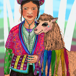 Artwork „Woman from the Andes“