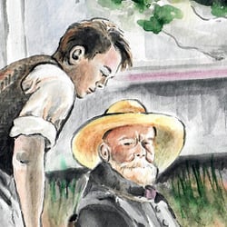 Im Garten des Künstlers Renoir – Sachbuchillustration