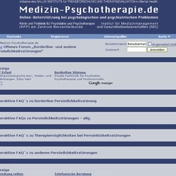 Design und Administration eines Online Forums für Menschen mit Persönlichkeitsstörungen