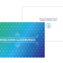 Geburtstagskarte für Menschen zu Hause