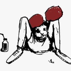 Boxer für die Band „muff potter“