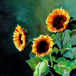 Sonnenblumen (Aquarell) A3