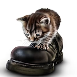 Katze digitalpaint Photoshop für Kalender 2008