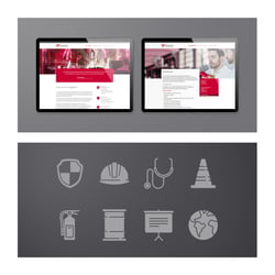 farblich angepasstes Design und Icons