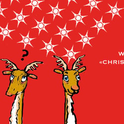 Illustration für eine Weihnachtskarte, (Technik: Zeichnung, Photoshop)