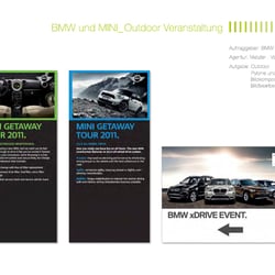 Pylone und Plakate_BMW und MINI