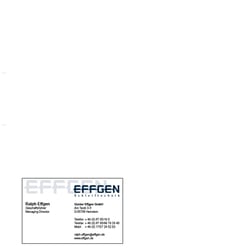 Briefbogen und Visitenkarte Effgen