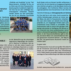 Posaunenchor Flyer 2