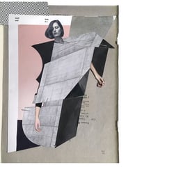 book of anxiety & wonder / paper collages