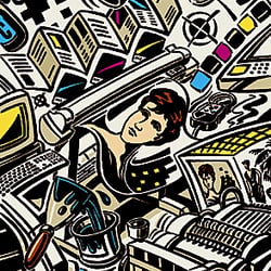 Image-Illustration für ein DTP-Studio