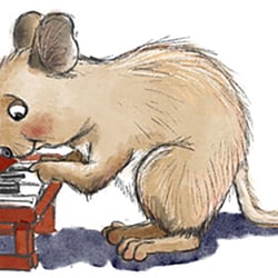 Degu musiziert