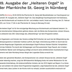 Kirchenmusik in Nürnberg