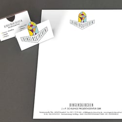Logo, Visitenkarte und Briefbogen für die Projektagentur Dingenskirchen