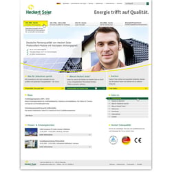 Heckert Solar – Screendesign