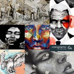 Kunstsammlung Porträtmalerei Popart Urbanart #Carolyn_Mielke