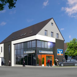 Architekturvisualisierung Bankgebäude