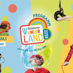 Broschüre zum Festival „Wunderland“, Bietigheim-Bissingen, Titel (A5)