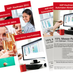 Werbemittel für Messestand