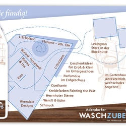 Flyer und Postkarten für einen Laden für Dinge, die das Leben schöner machen