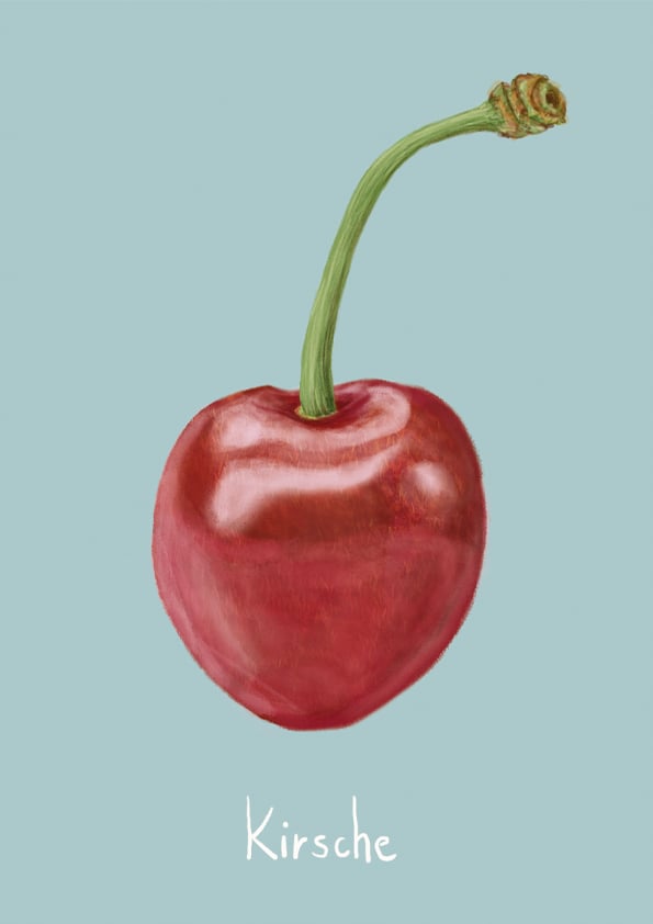Kirsche, digitale Illustration, 2020