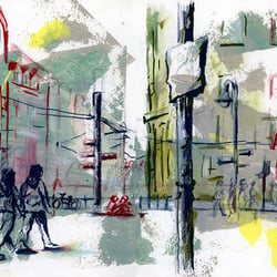 Urbane Szene – Mixed Media