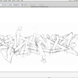 Illustrator mit eingescannter Skizze
