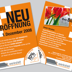Flyer Werkstatt für Bildbearbeitung