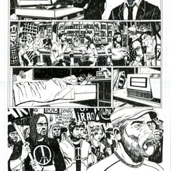 Seite 04 von einem Comic Pitch, Zeichnung und Tusche Sedat Oezgen