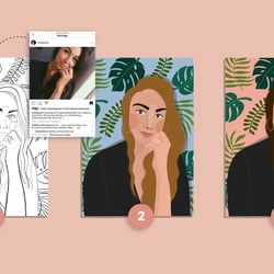 Portraitillustrationen