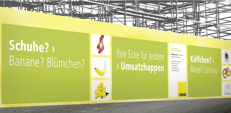 URBANIS GmbH Reinzeichnung für Baustellenplakatwand