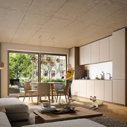 3D-visualisierung: Mehrfamilienhaus in Basel