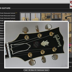 Detailansicht einer Gitarre