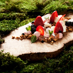 Waldfrucht mit Fruchteis