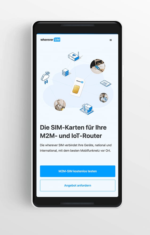 Webflow Beratung & Design für whereversim.de