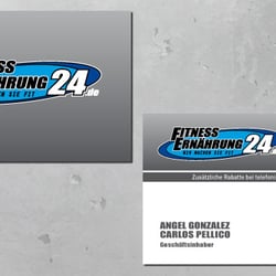 Logo und Geschäftsausstattung für den Onlineshop von Fitnessernährung24