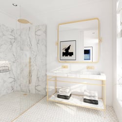 3D-Rendering von Badezimmer