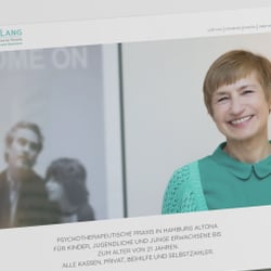 Sigrid Lang – Kinder- und Jugendtherapeutin | Onepager. Webdesign und Fotos