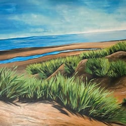 Strand – Acryl auf Leinwand
