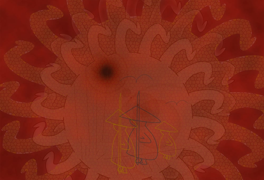 Rote Sonne